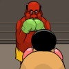 Boxe sur un ring