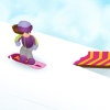 Fille en snowboard