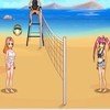 Jeu de beach volley trs sexy avec des filles ravissantes