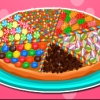 Faire une pizza sucre de bonbons dlicieuse pour les enfants