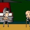 Jeu de combat avec Bruce Lee, le clbre acteur judoka Amricain